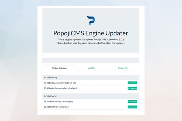 Cara Upgrade Versi 2.0.0 ke Versi 2.0.1